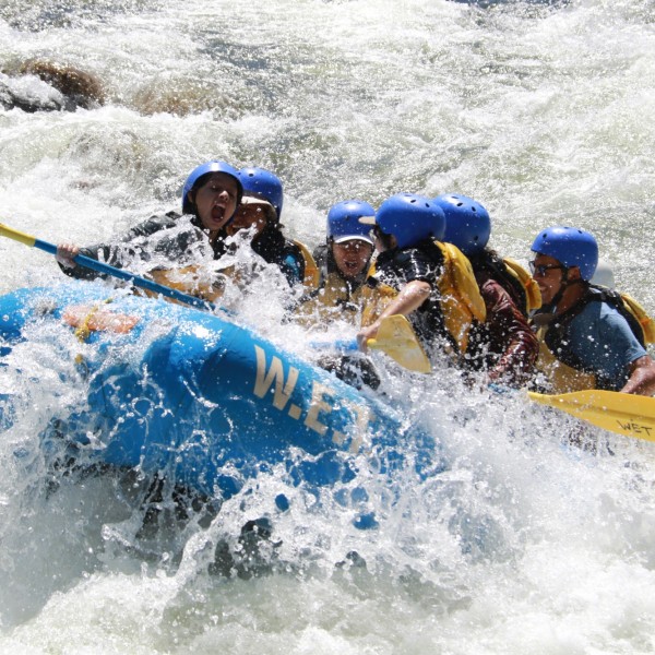Agua University river rafting activity