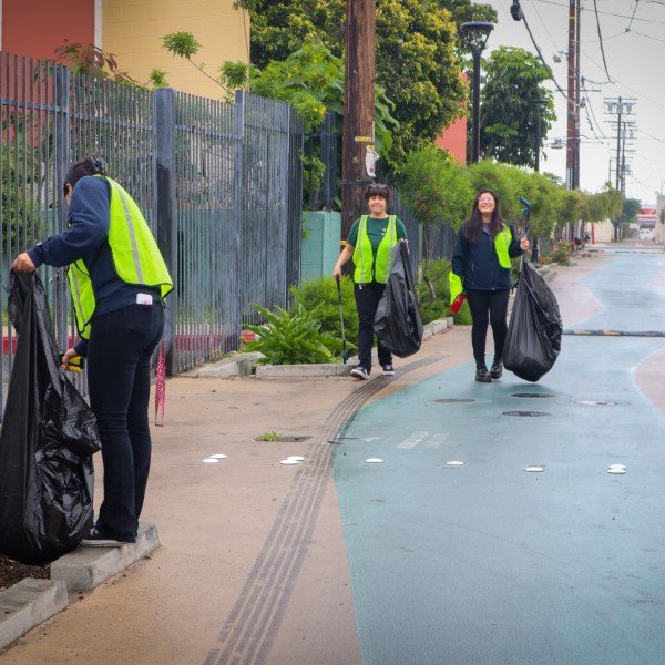 Bradley Plaza Clean Up